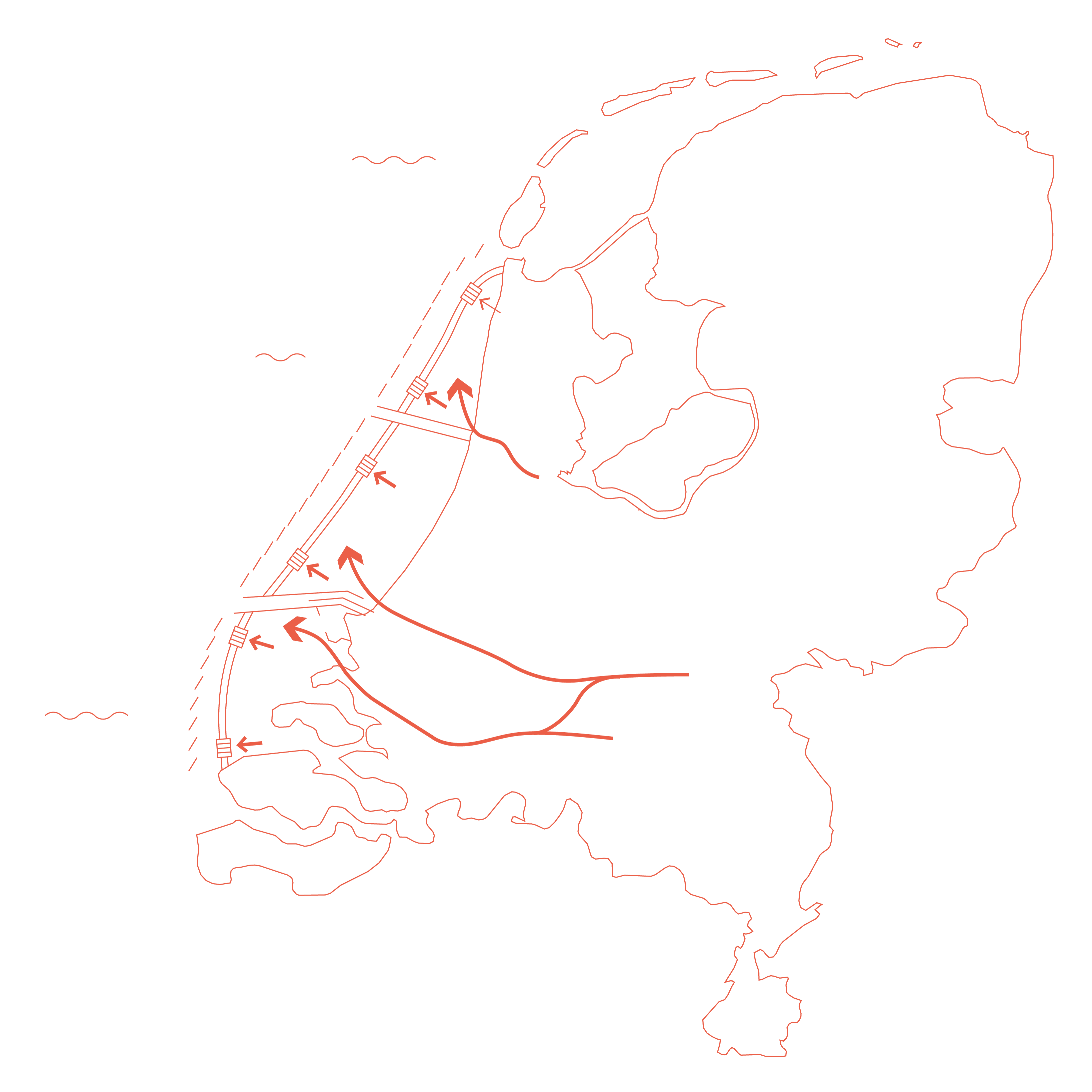 Nederland overspoeld